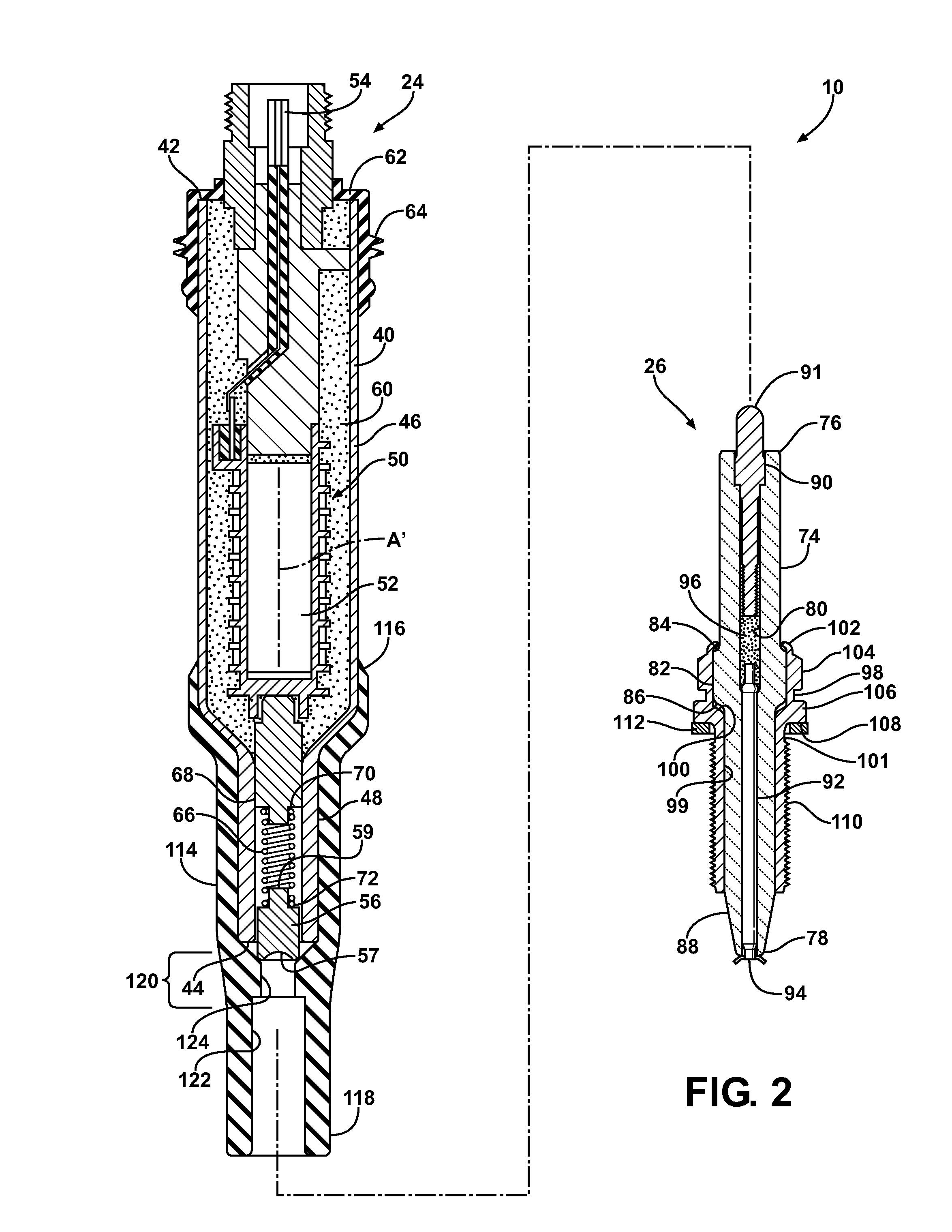 Flexible ignitor assembly for air/fuel mixture and method of construction thereof