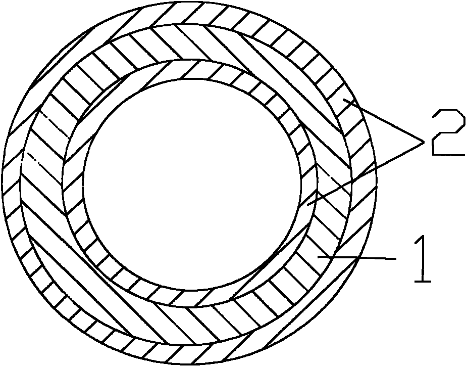 Plastic-coated guy wire tube