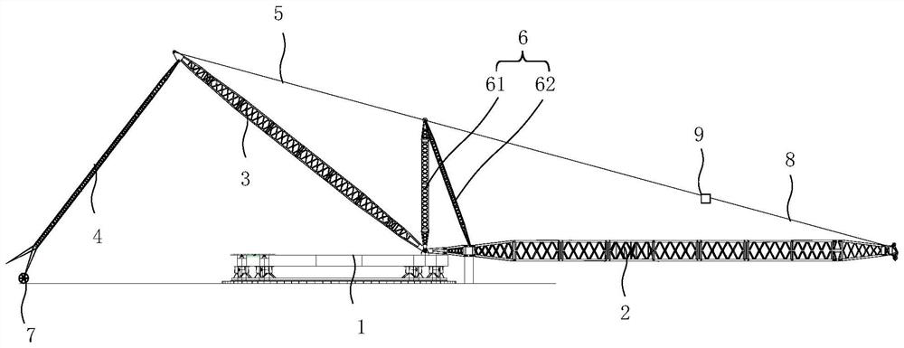 Assembling method of circular track crane and circular track crane