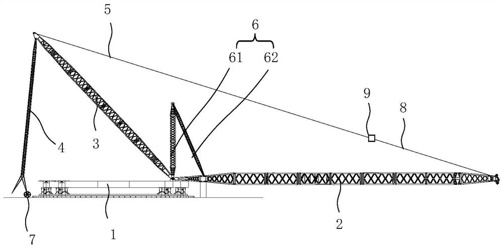 Assembling method of circular track crane and circular track crane