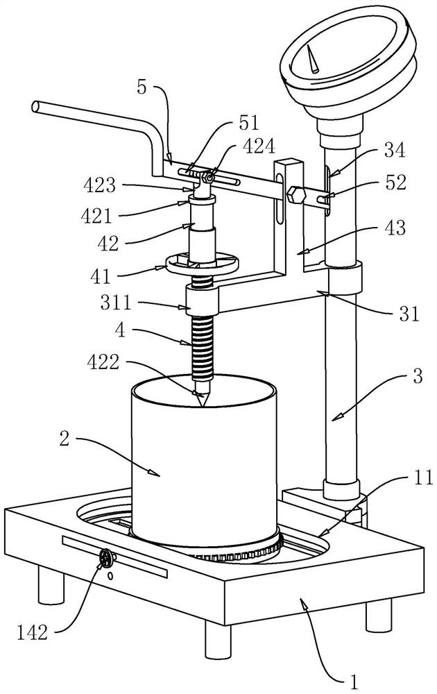 Concrete penetration resistance meter