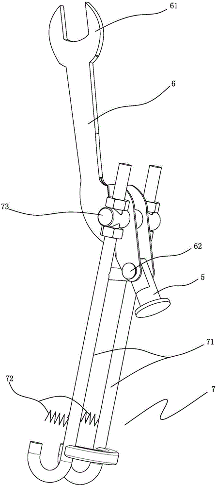Portable grounding down lead reset mounting apparatus and method