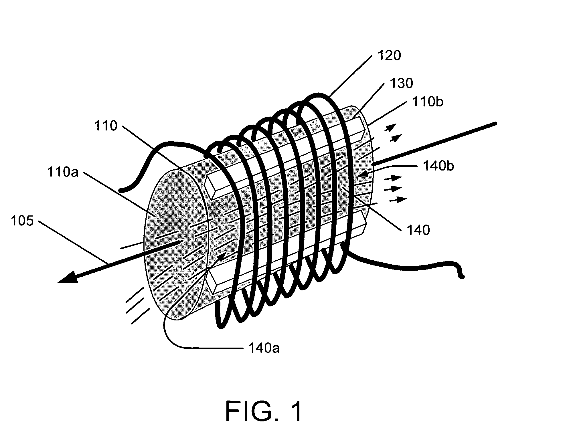 Hybrid air/magnetic core inductor
