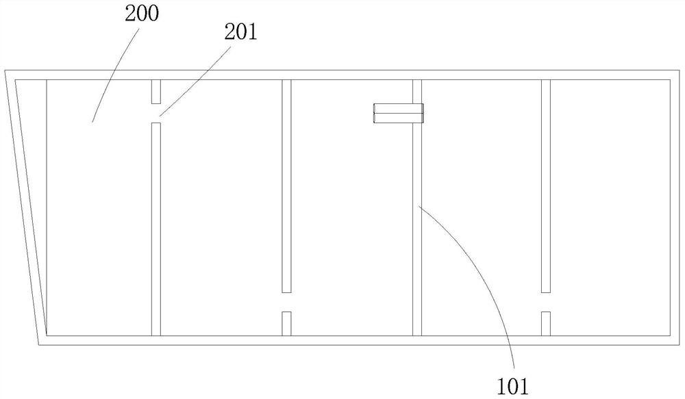 Construction site car washing structure applied to inner support