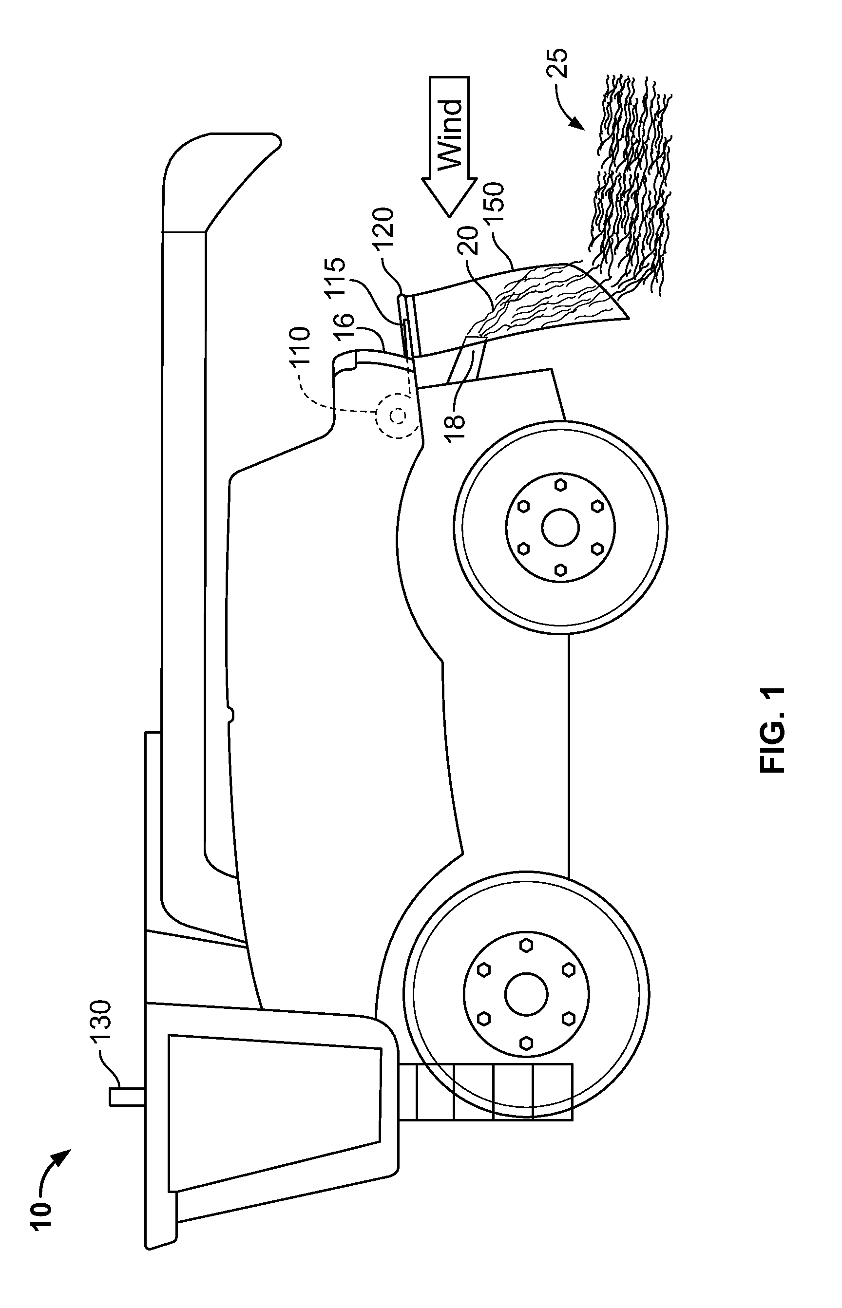 Air curtain discharge protection for an agricultural harvester