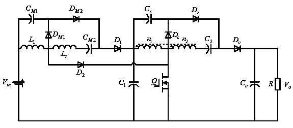 High-efficiency high-gain DC-DC (Direct Current to Direct Current) converter with coupling inductor