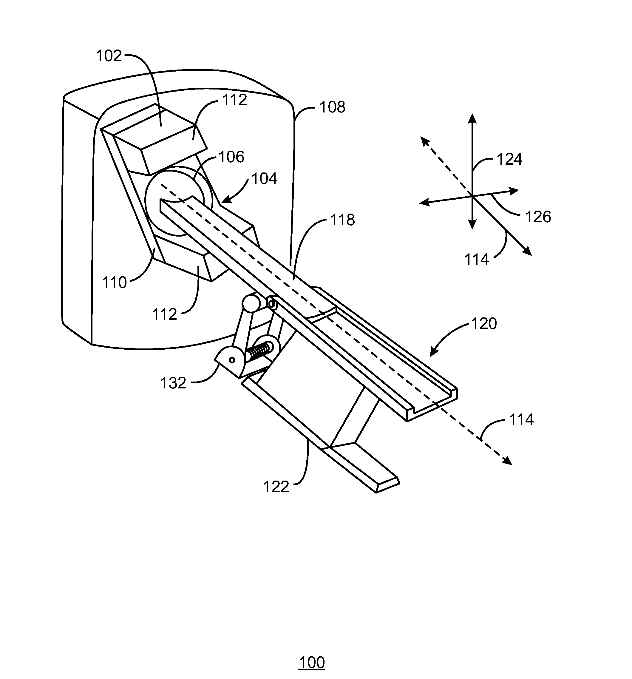 Reducing Vibration of a Cantilevered Patient Support Surface