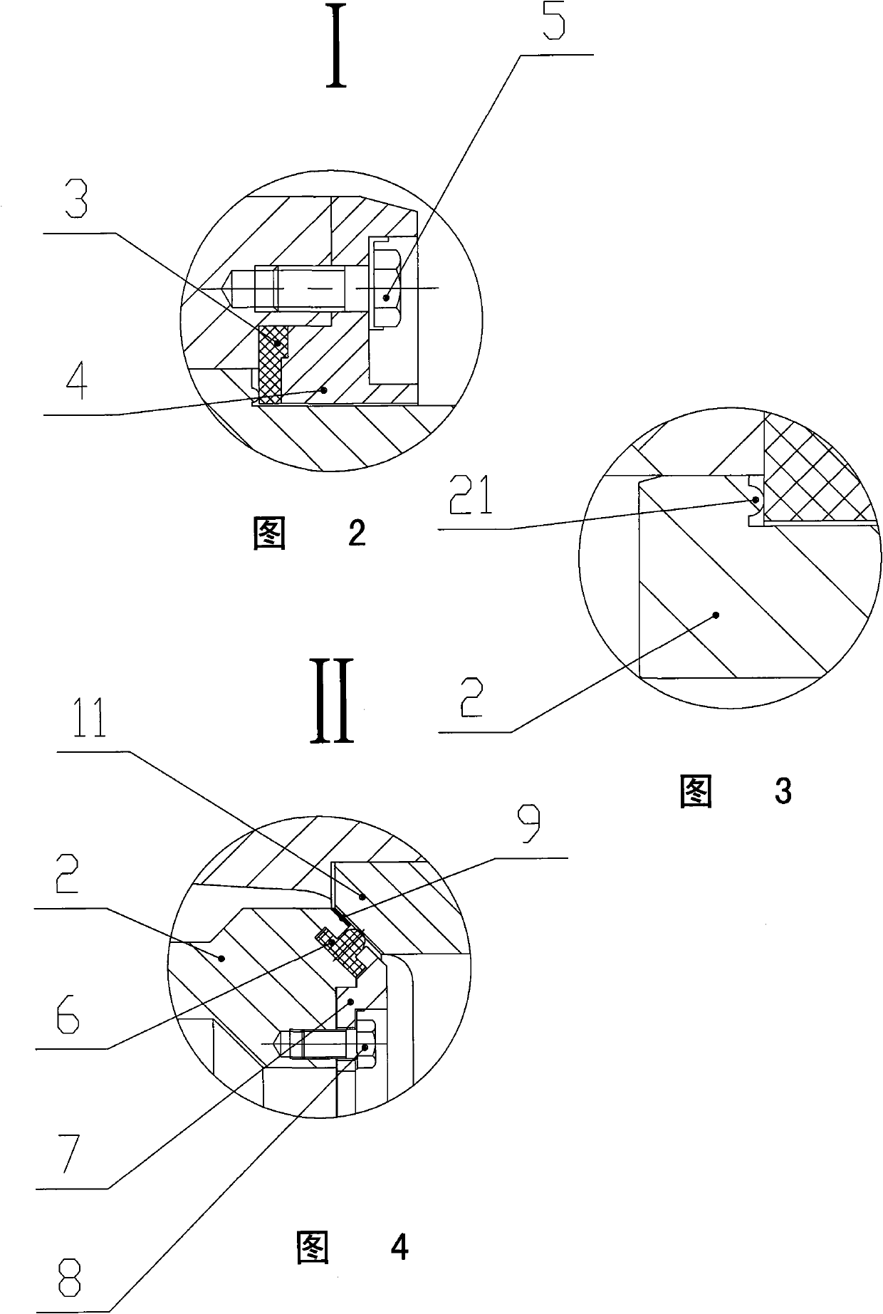 Double-sealing structure of piston type axial flow valve