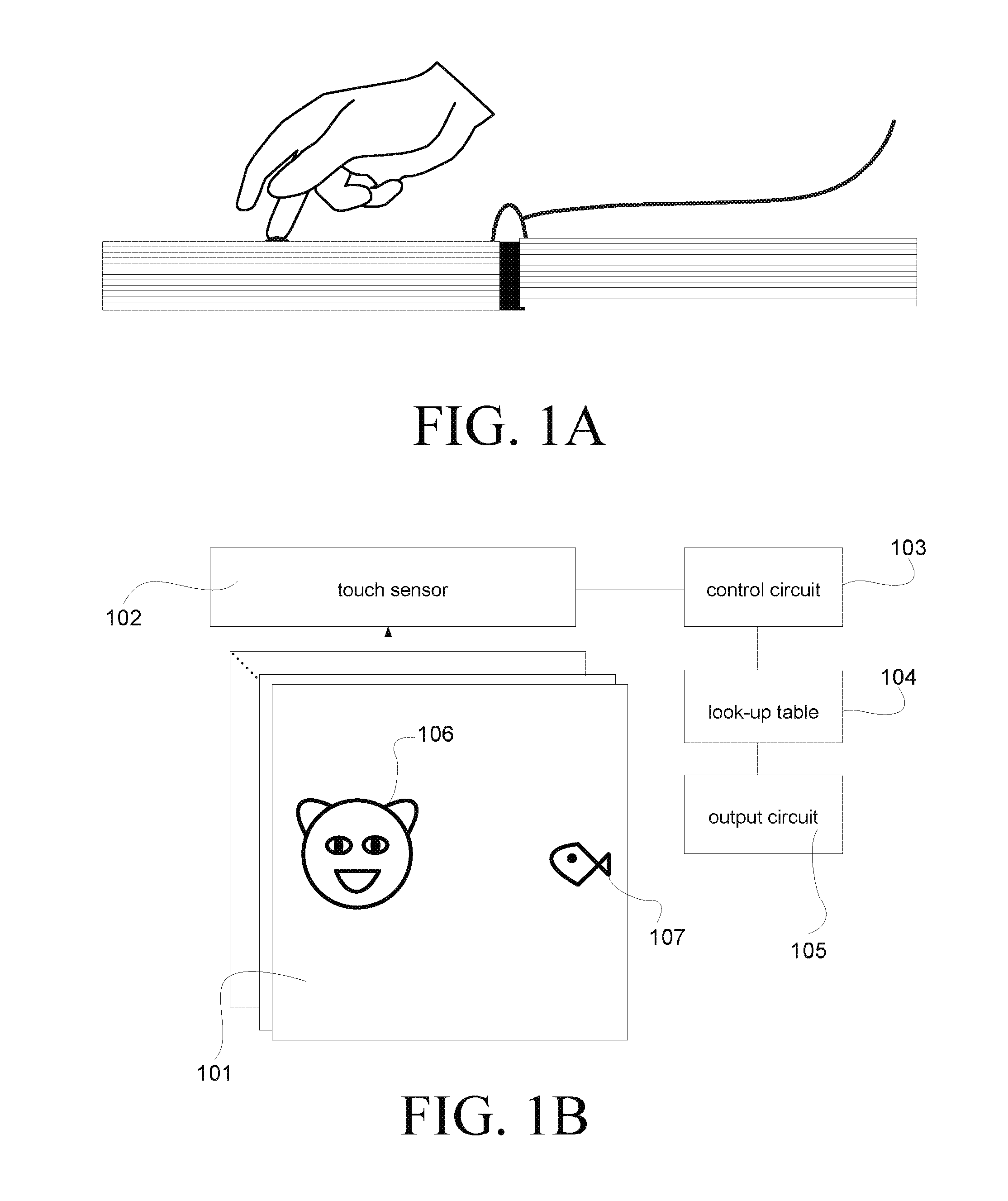 Print article with multi-touch function and interactive method thereof