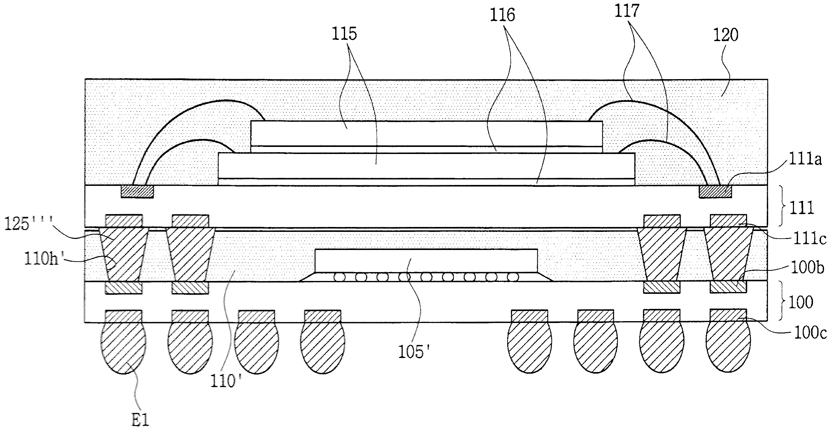 Stack-type semiconductor package, method of forming the same and electronic system including the same