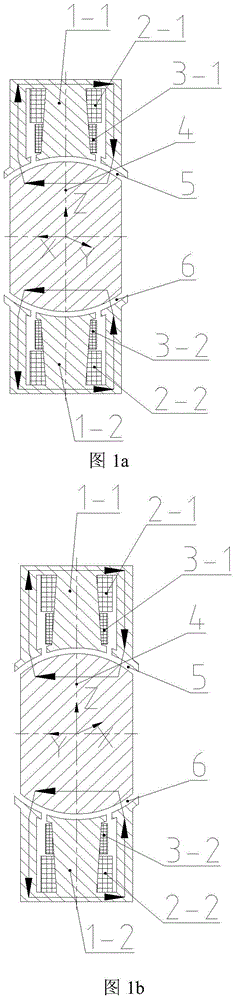 Double-coil axial spherical surface pure electromagnetic bearing