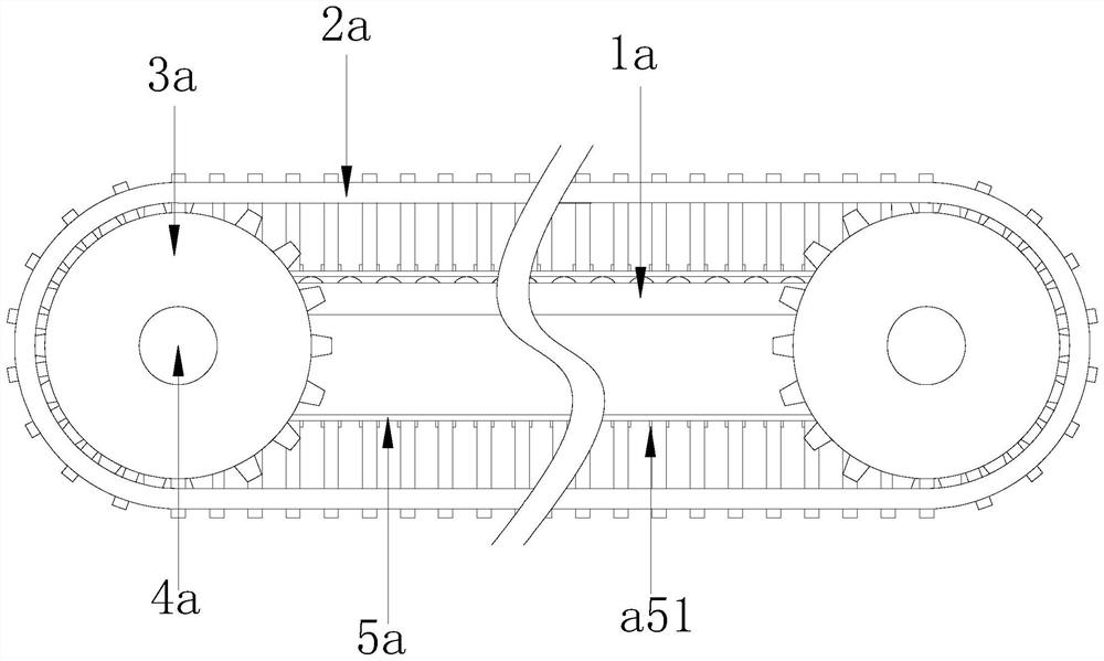 A conveying device for building materials