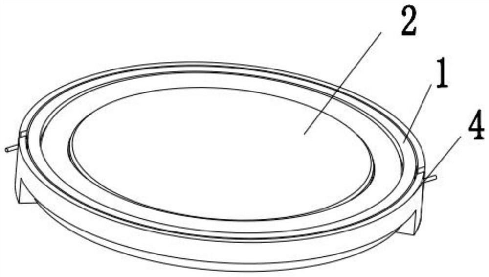 Special-shaped ultrathin high-power double-positioning loudspeaker