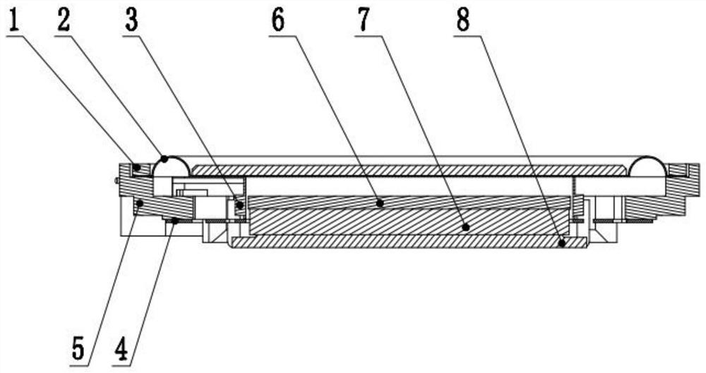 Special-shaped ultrathin high-power double-positioning loudspeaker