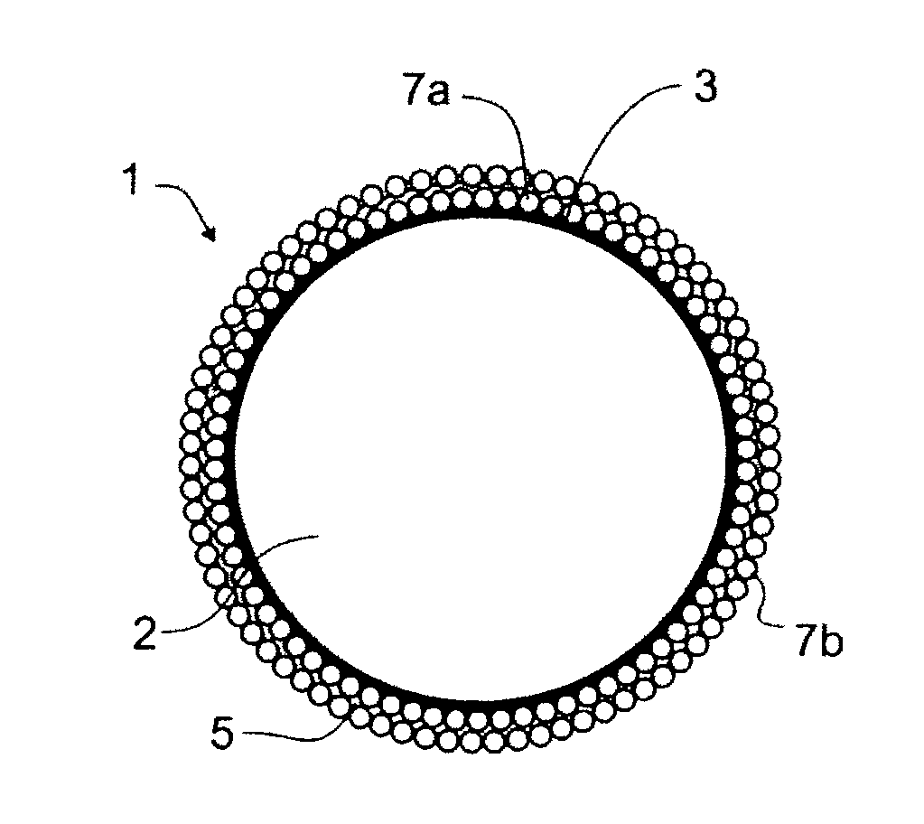 Elastomeric particle having an electrically conducting surface, a pressure sensor comprising said particles, a method for producing said sensor and a sensor system comprising said sensors