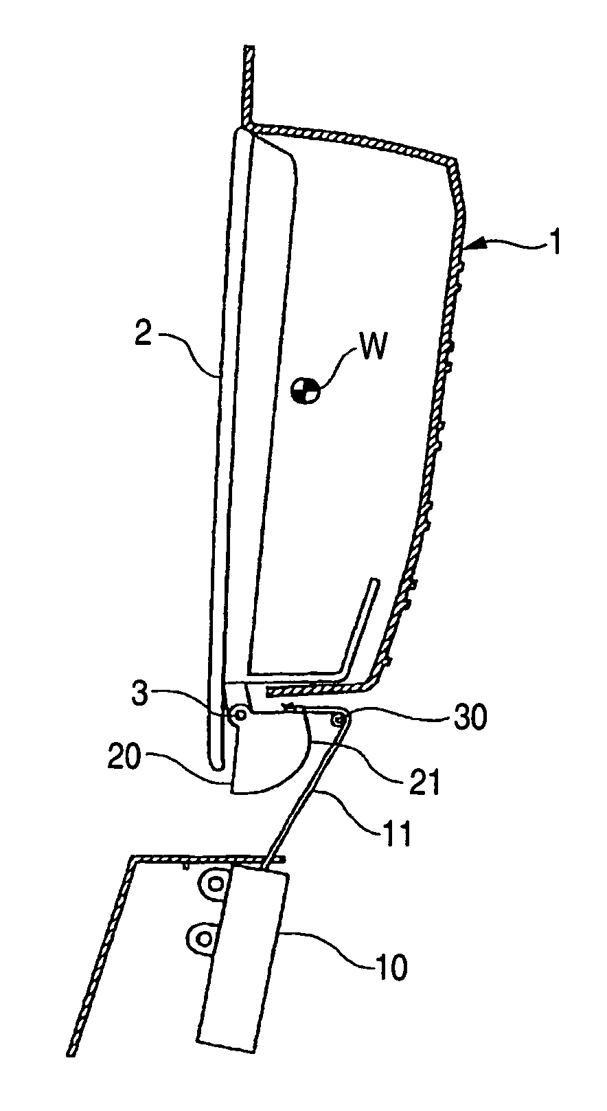 Storage apparatus for vehicle
