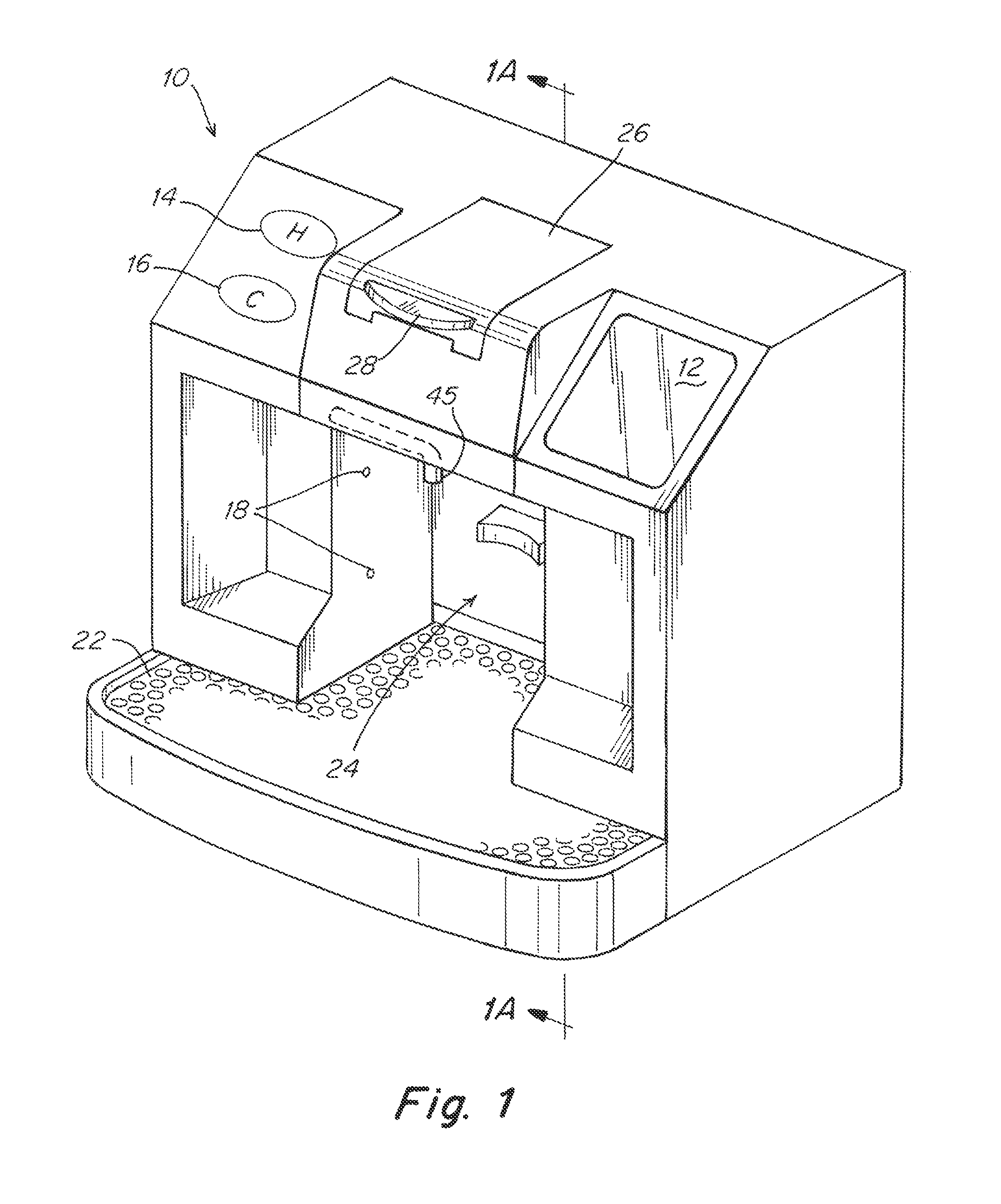 Capsule based system for preparing and dispensing a beverage