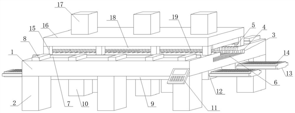 Zipper tooth clamping device for zipper production