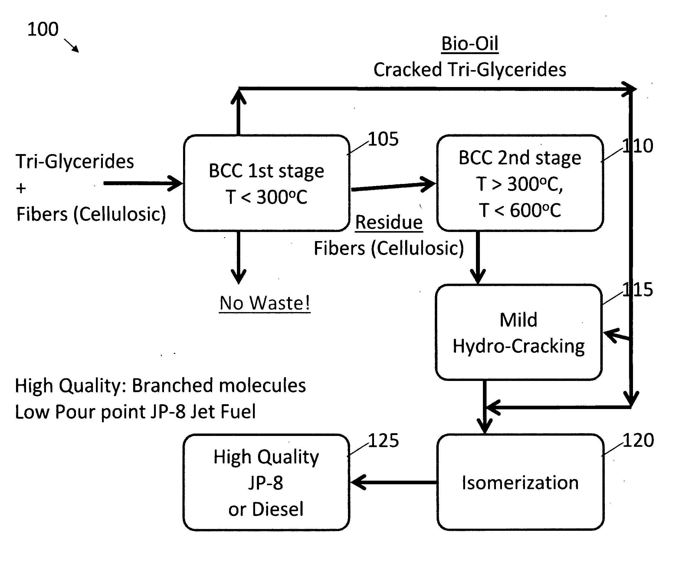 Producing fuel and specialty chemicals from glyceride containing biomass