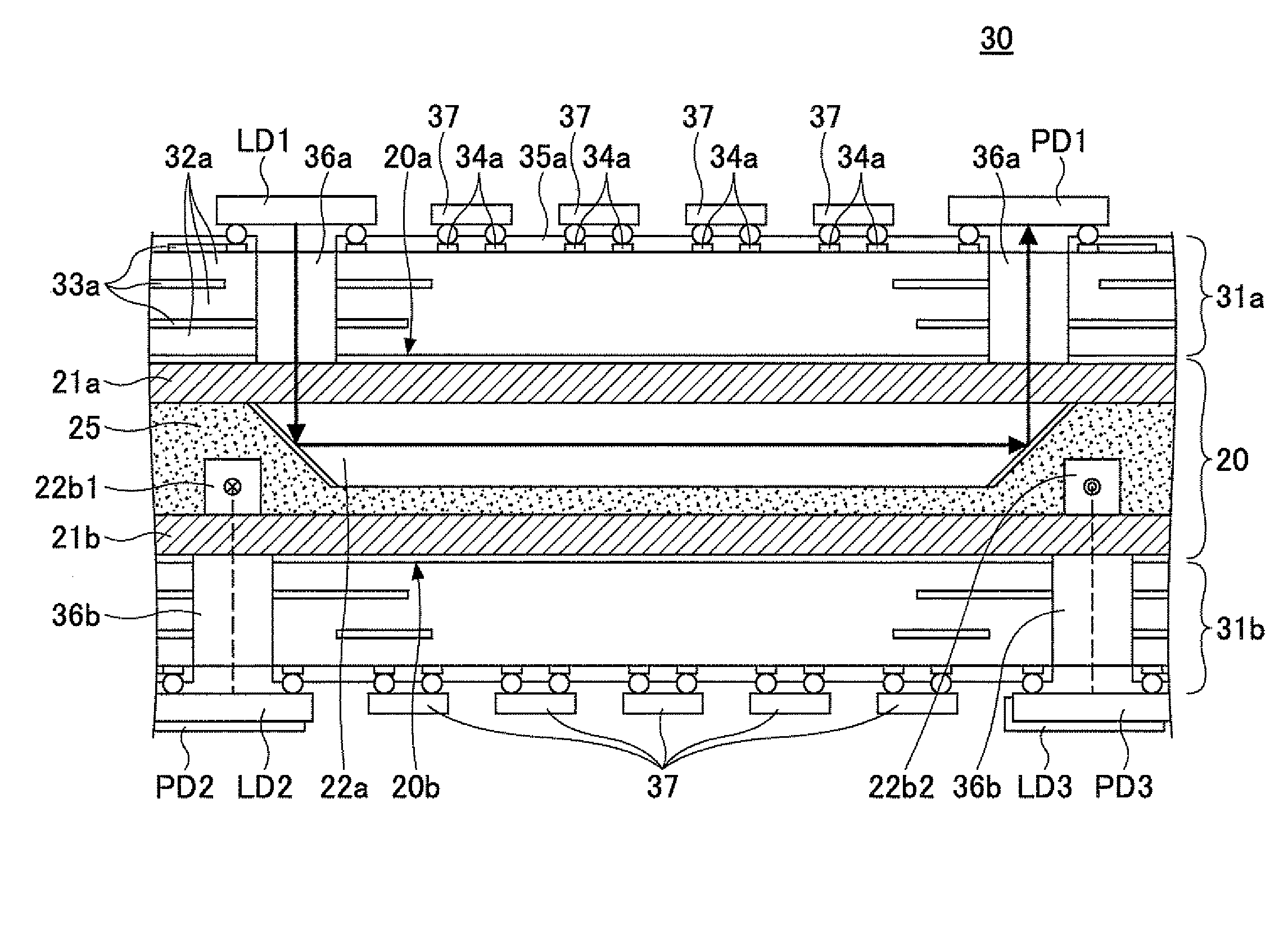 Optical waveguide, opto-electronic circuit board, and method of fabricating opto-electronic circuit board