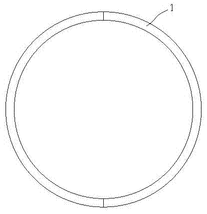 House cylindrical pouring formwork and construction method