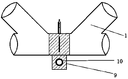 Internal force reduction structure of lifting steel wire rope