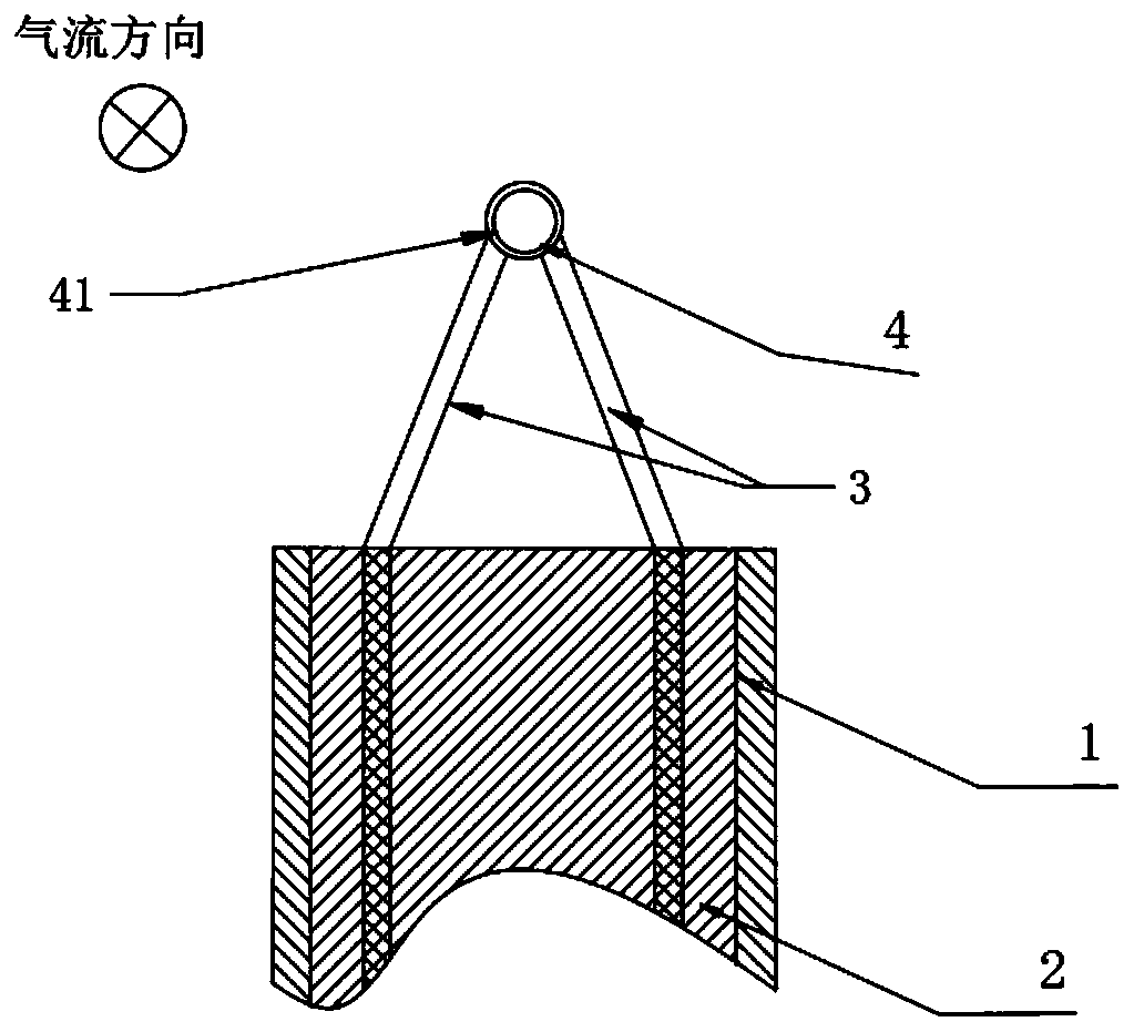 A fast response and high precision total temperature thermocouple head structure