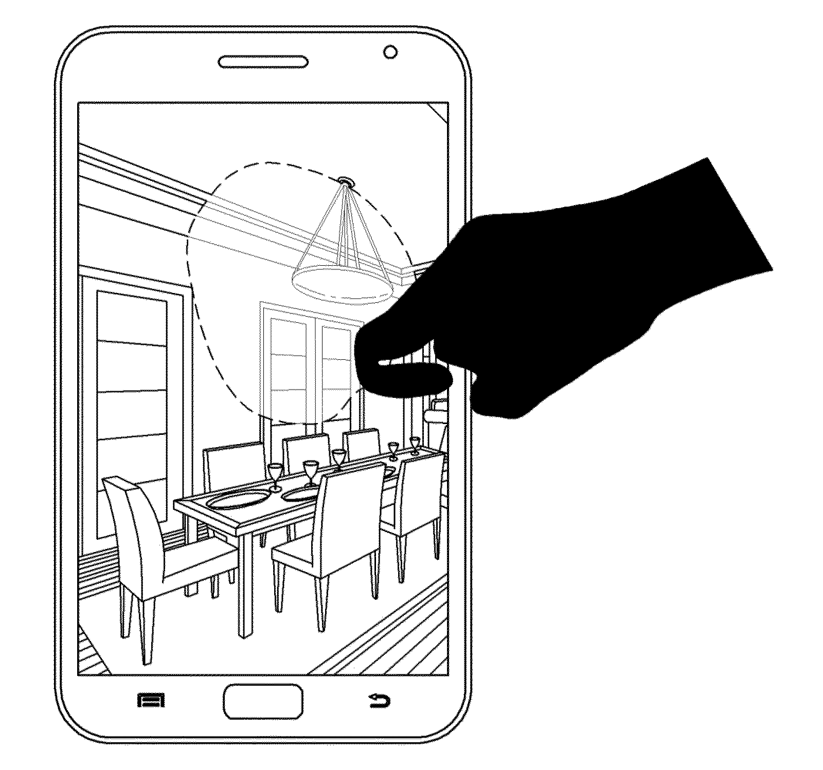 Method and system for activating different interactive functions using different types of finger contacts