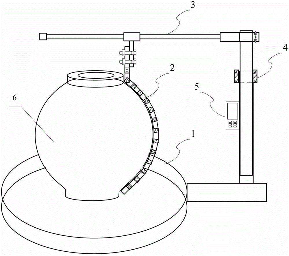 A scanning detection device for mud pump air bag based on magnetic memory effect