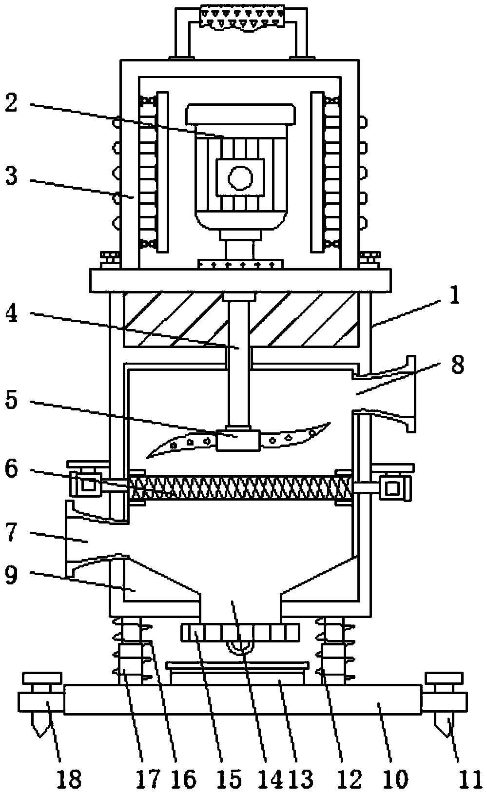 Vertical type sewage pump