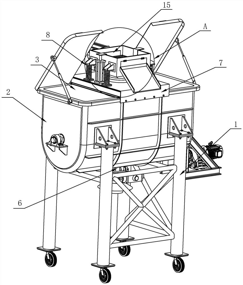 Concrete mixing equipment for construction site