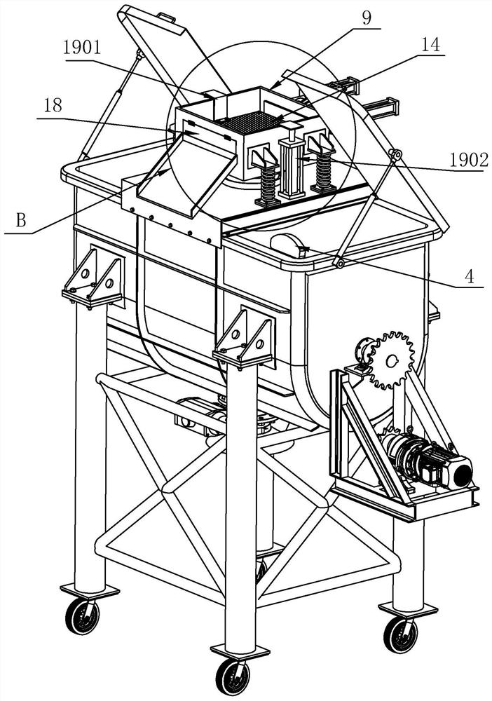 Concrete mixing equipment for construction site