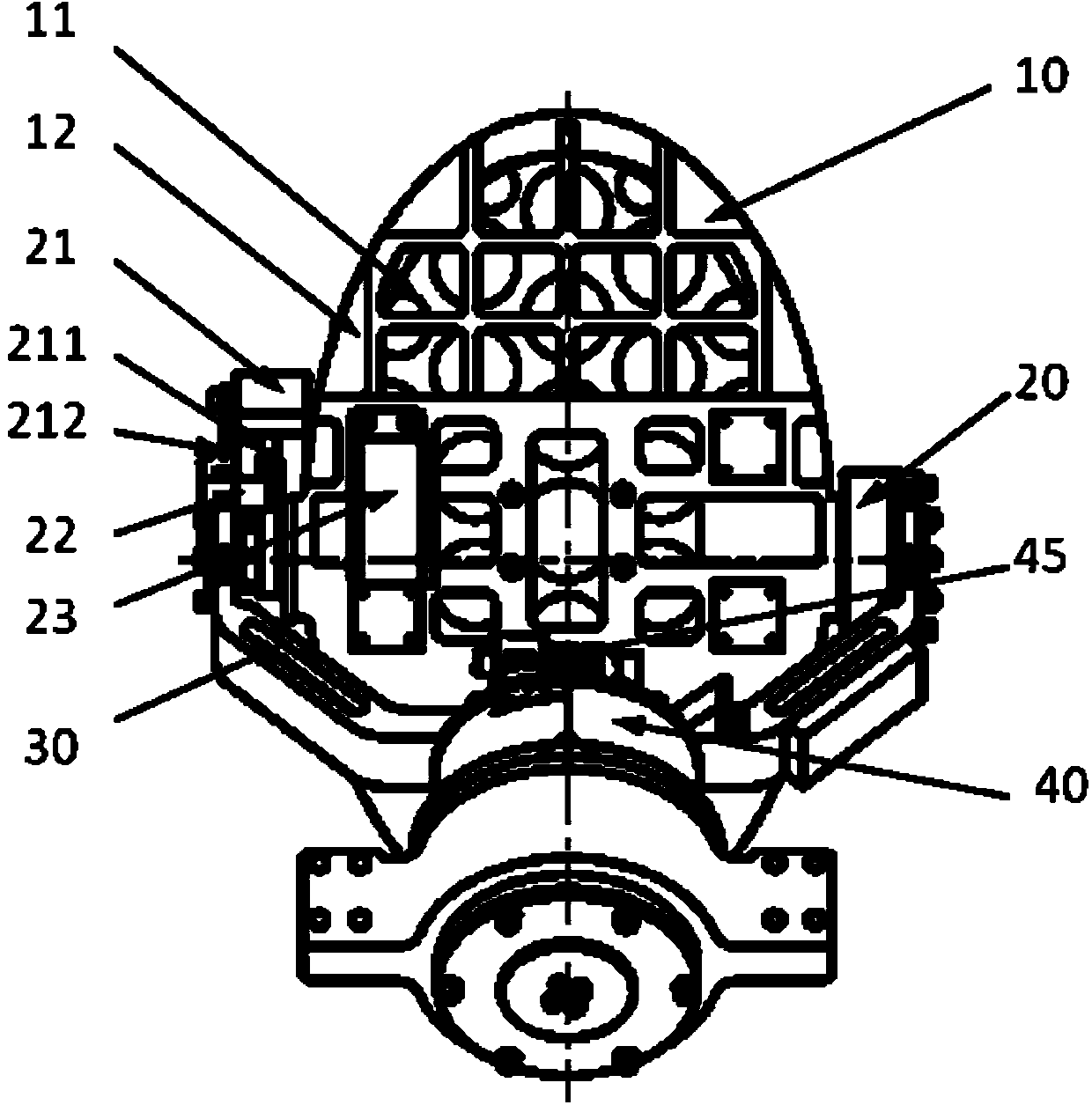 Scanning mechanism applied to aerial camera