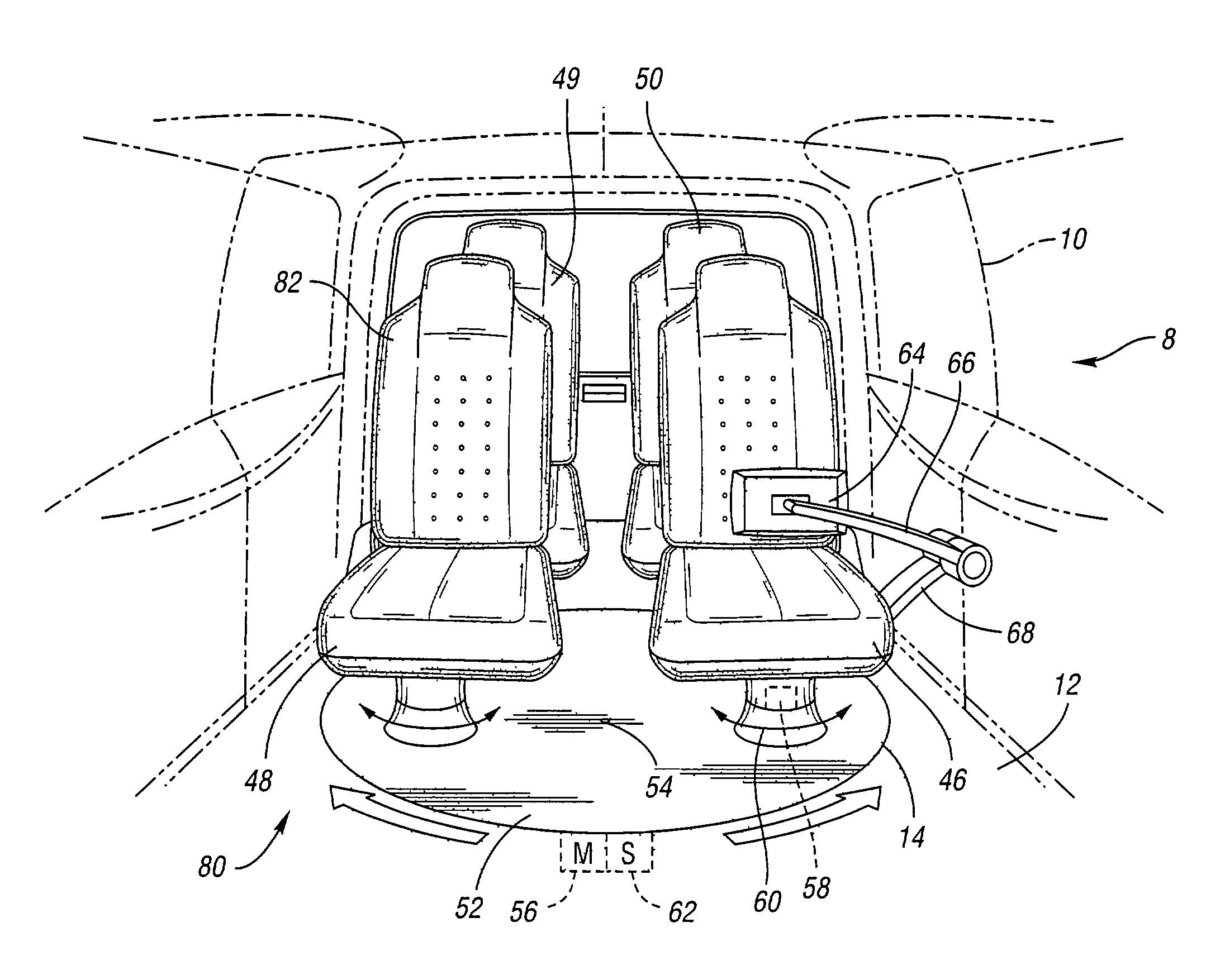 Vehicle having a movable driving position
