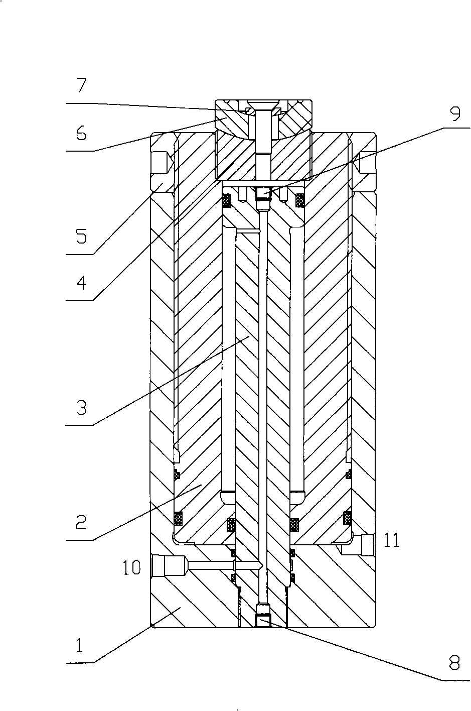 Ultra-high hydraulic double-acting mechanical locking oil cylinder