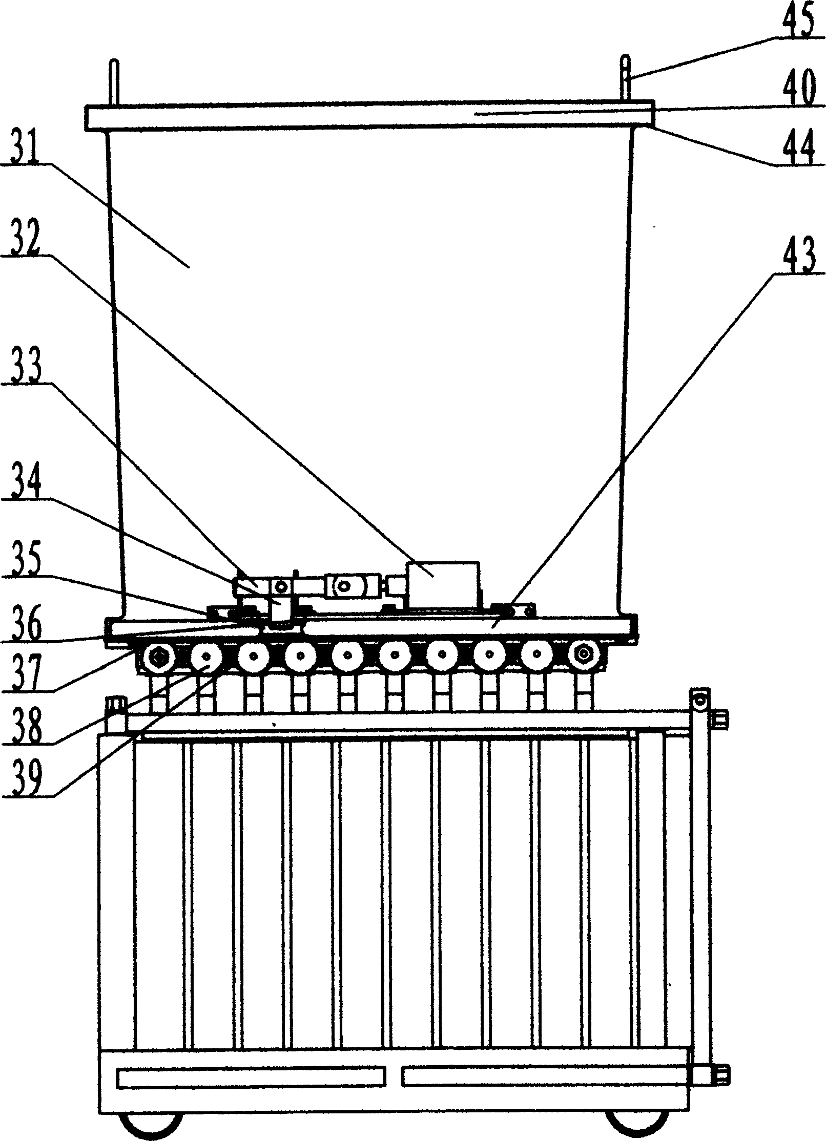 Production and apparatus of light strips in filling formation building