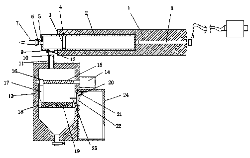 Specimen separating device for otolaryngology department for medical pathological diagnosis