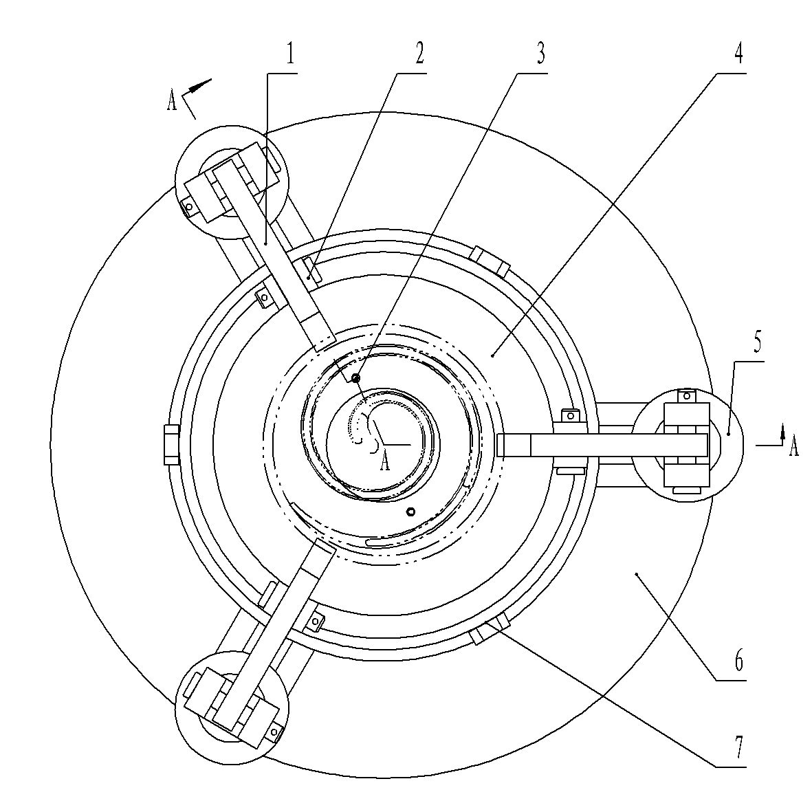 Clamp for machining molded line of scroll plate