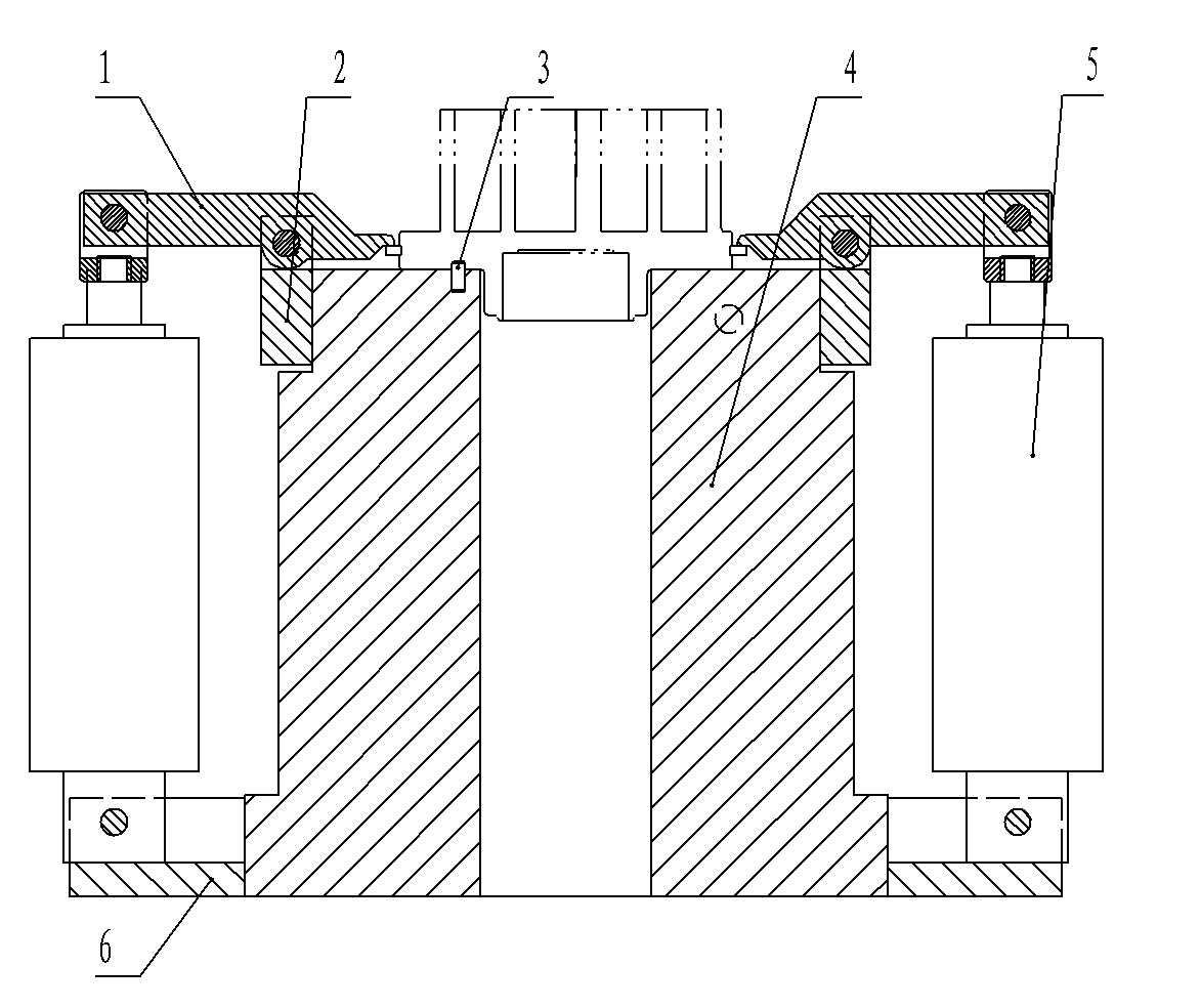 Clamp for machining molded line of scroll plate