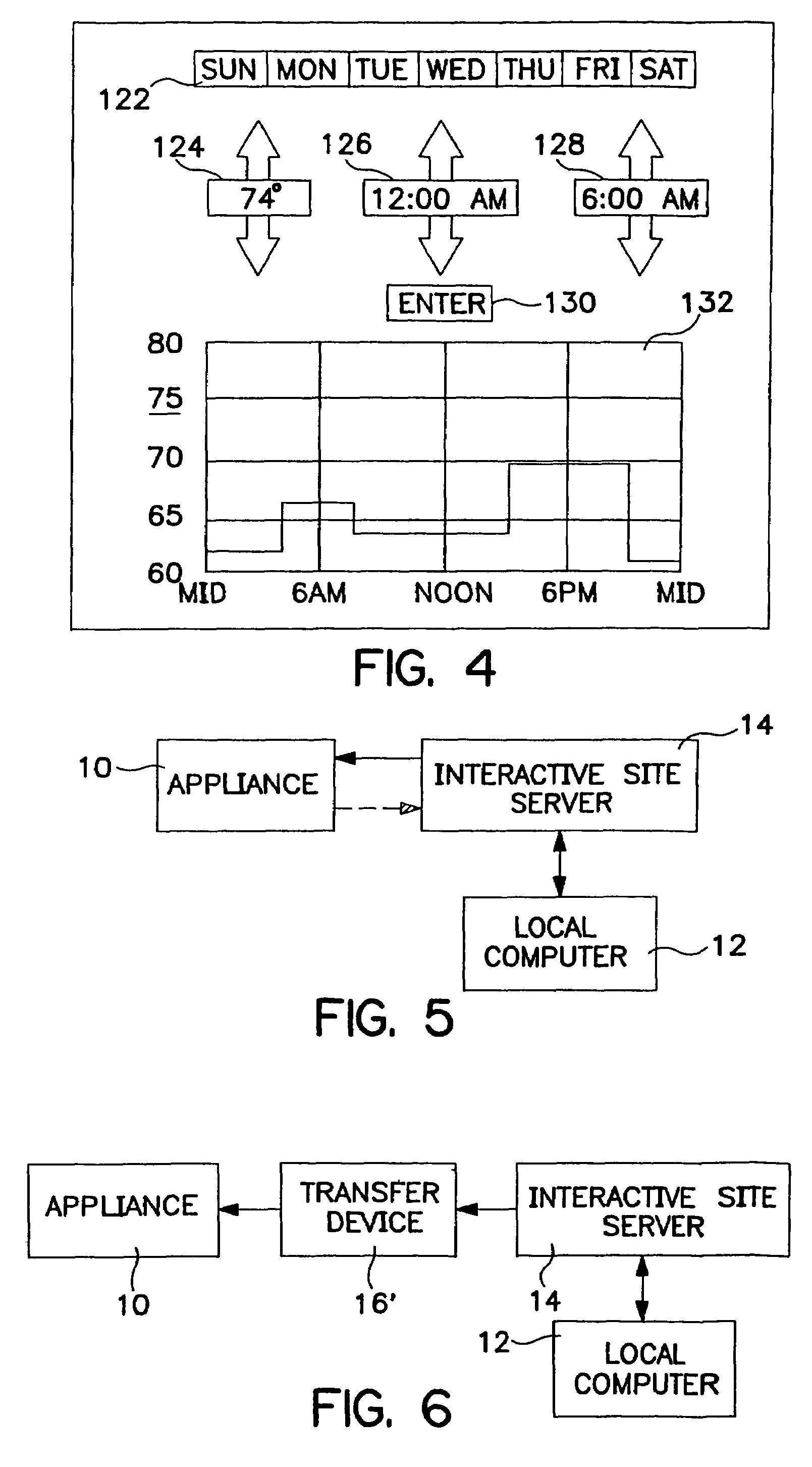 Method and apparatus for setting programmable features of an appliance