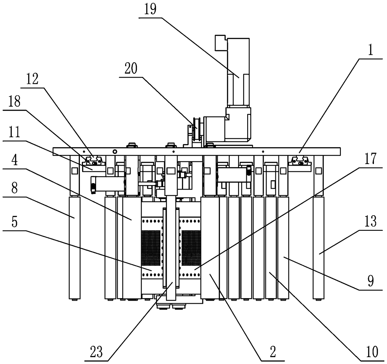 High-speed glue-free banded material splicing device