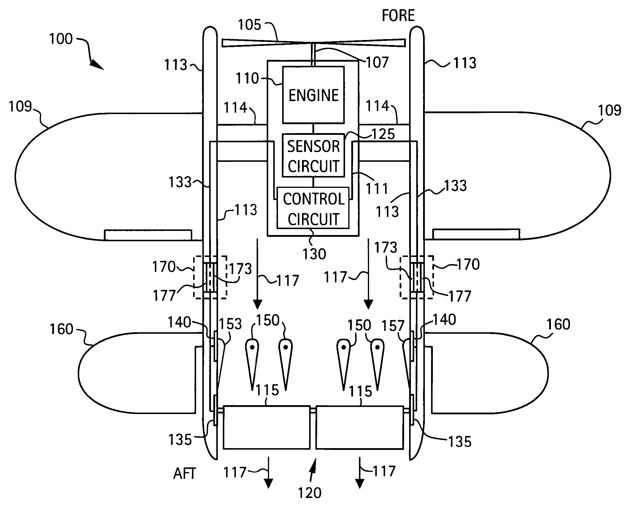 System and method for controlling engine RPM of a ducted fan aircraft