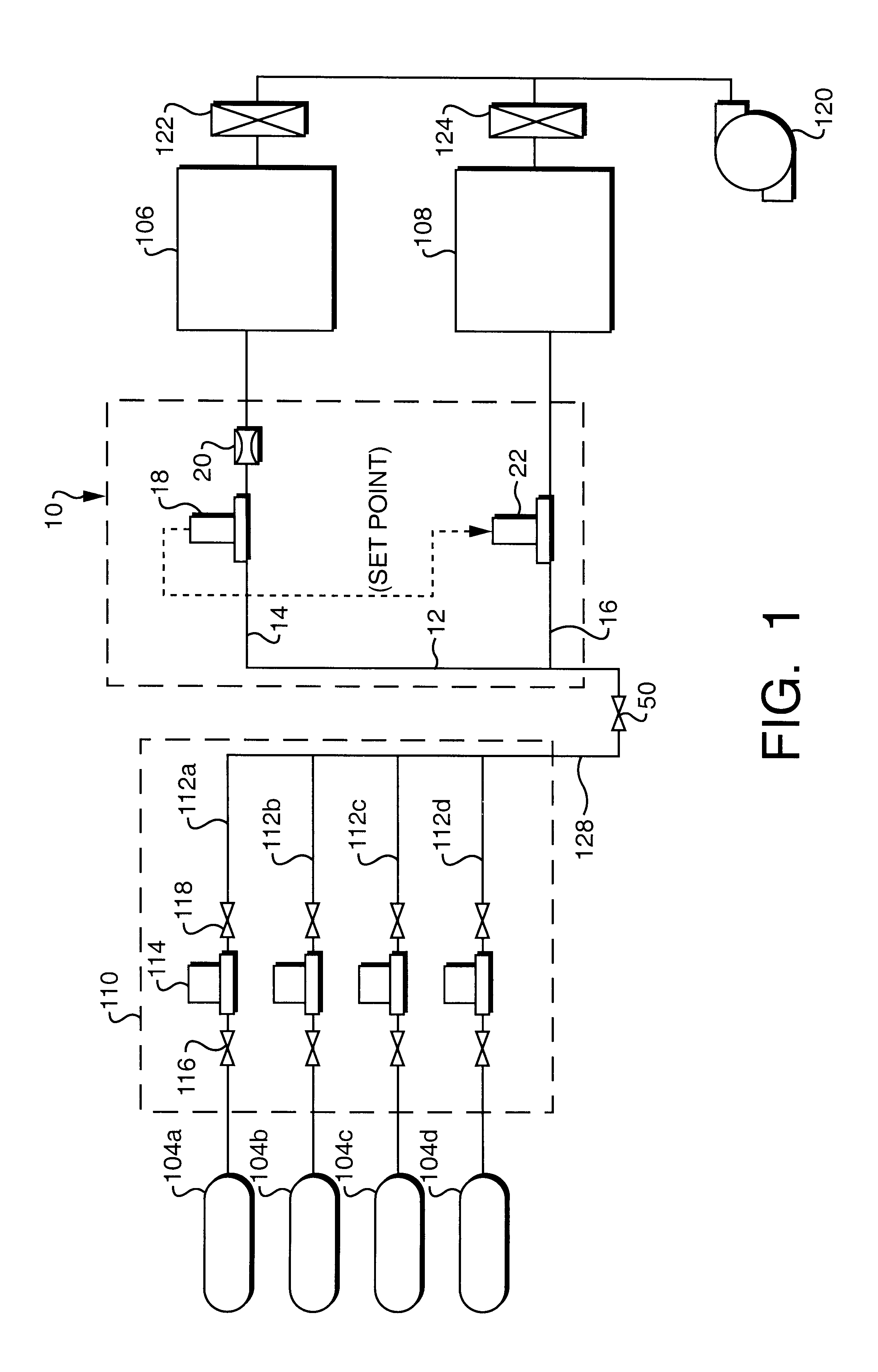 System and method for dividing flow
