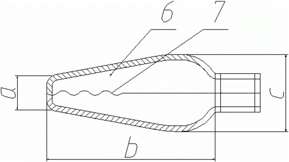 Straight liver cancer portal vein cancer thrombus fetching tongs