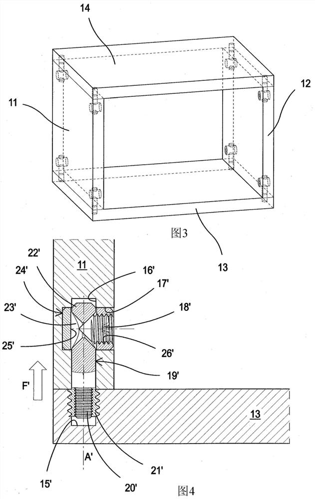 Concealed joints for components of furniture and decorative objects