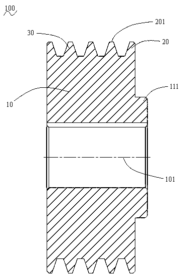 Motor belt disc