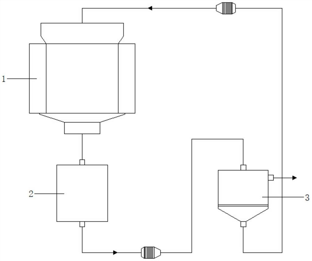 A desulfurization device for online material replacement