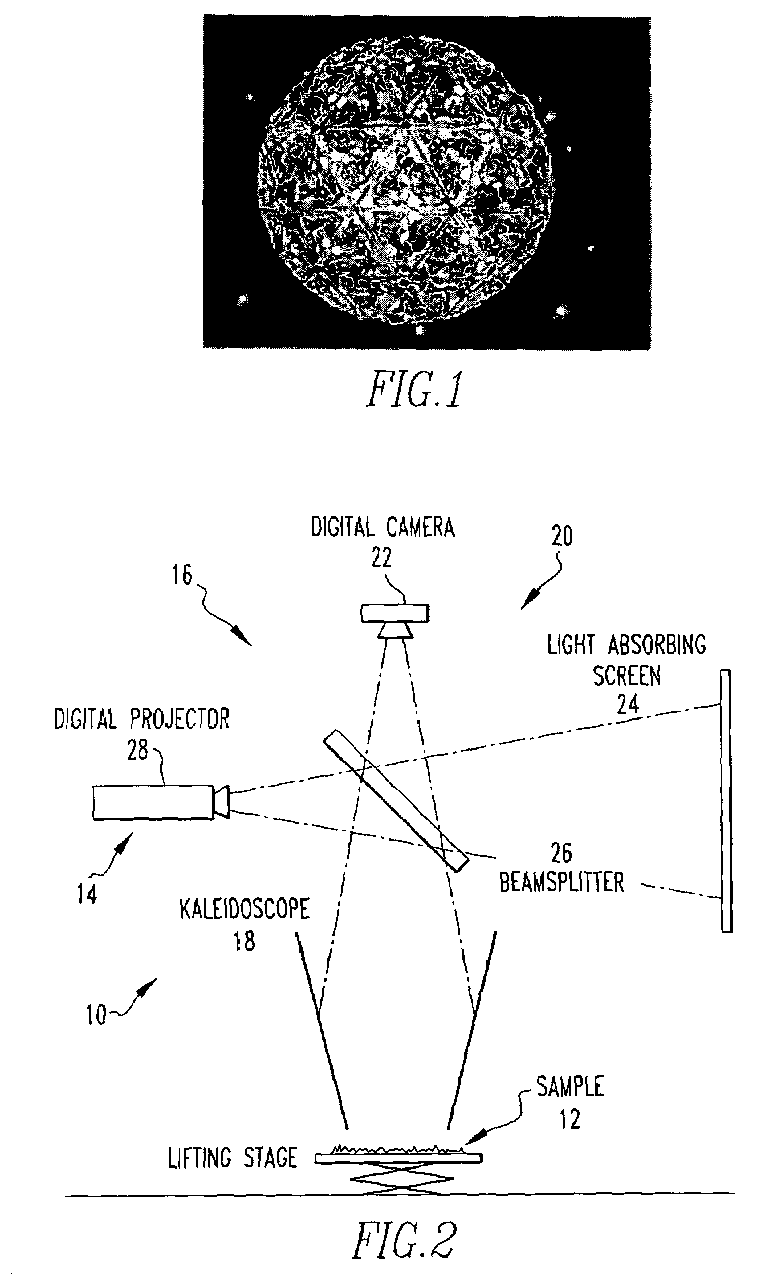 Method and apparatus for determining a bidirectional reflectance distribution function, subsurface scattering or a bidirectional texture function of a subject
