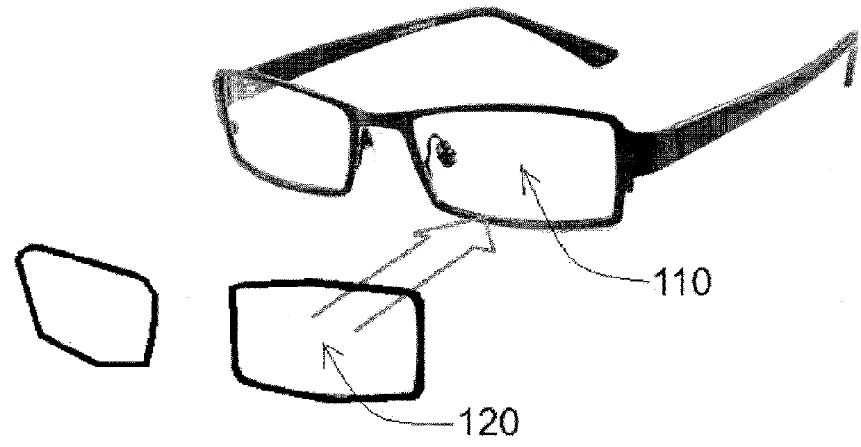 Adhesive optical film to convert an eyeglass lens to a progressive lens