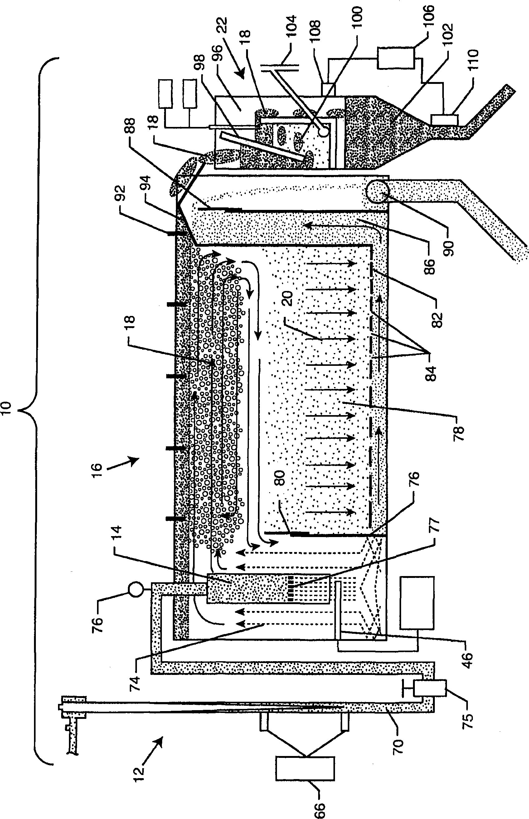Control system and process for wastewater treatment